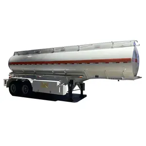 Brand 3 Axles 45000 Liters Oil Fuel Tanker Semi Trailer Hot Sale Tri-Axle Aluminium Fuel Tanker Semi Trailer