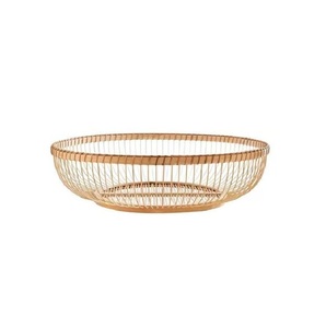 Trending Products 2025 New Arrivals Home and Kitchen 304 Stainless Steel <b>Round</b> Colander Oval Fruit <b>Basket</b> - Product Image 1