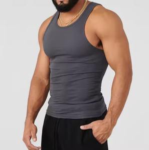 Débardeurs d'entraînement sans manches pour hommes, vêtements de musculation d'été, vêtements de sport unis - Product Image 3