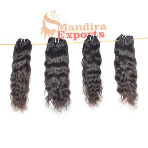 Paquetes de templo ondulado sedoso crudo alineado con la cutícula del cabello virgen vietnamita Cabello indio natural sin piojos Barato del proveedor - Product Image 1