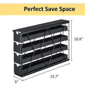 ที่วางเมล็ดกาแฟเข้ามุม4ชั้นทำจากโลหะบางอุปกรณ์จัดระเบียบกาแฟแคปซูลสำหรับใช้ในบ้านร้านกาแฟ - Product Image 2