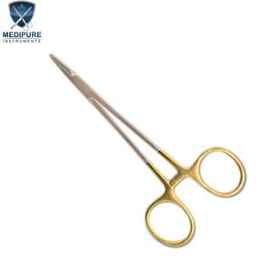 Portaagujas Halsey de 5 y 6 Pulgadas, Instrumento Quirúrgico de Acero Inoxidable, Agarre Preciso, Mordazas Lisas, Diseño Duradero, Instrumentos Dentales - Product Image 4