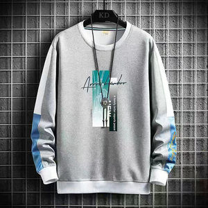 เสื้อสเวตเตอร์คอกลมแบบมีฮู้ดสำหรับทุกเพศเสื้อสเวตเชิ้ตคอกลมแบบเรียบออกแบบได้ตามต้องการ - Product Image 6