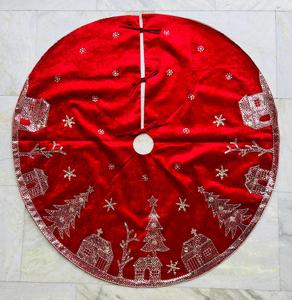 Falda de árbol de Navidad suave, diseño lujoso, perfecto para mejorar la apariencia del árbol, decoración elegante para vacaciones, acento estacional acogedor - Product Image 1