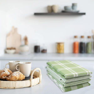 Toalla de cocina de algodón 100%, toalla de lavado de platos bordada personalizada de secado rápido, uso doméstico, proveedor al por mayor, bordado personalizado - Product Image 6