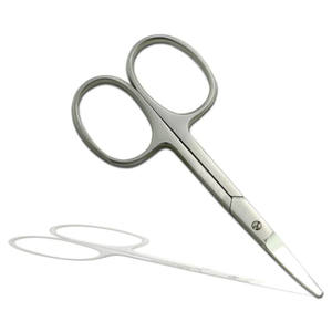 Tijeras de manicura con logotipo personalizado de fabricación de Pakistán con cuchillas de acero inoxidable y mango de plástico de diseño curvo herramientas de belleza - Product Image 1