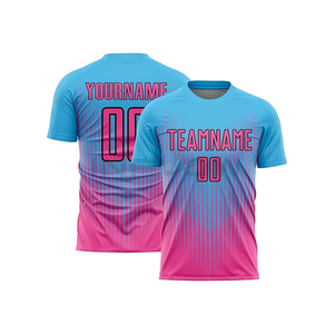 Camiseta de fútbol de tela de poliéster 100% personalizada de secado rápido, camiseta de fútbol americano con estampado de logotipo de sublimación transpirable, superventas - Product Image 2