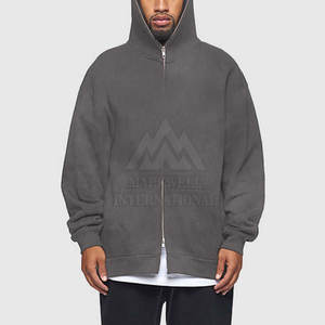 Servicio OEM al por mayor Best Design Basics Sudaderas con capucha con cremallera completa Ligero Color sólido Básicos Sudaderas con capucha con cremallera completa - Product Image 3