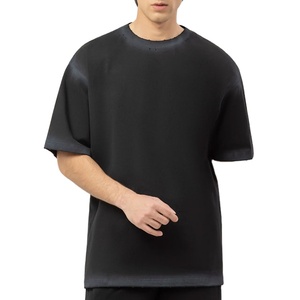 เสื้อยืดคอตตอนผ้าคอตตอนผ้าคอตตอนสีเรียบใหม่ระบายอากาศได้เปิดไหล่ - Product Image 4