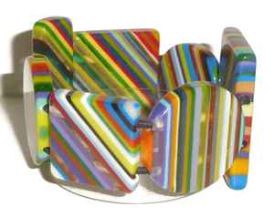 Pulsera de hilo de joyería de moda de resina de color hecha a mano de alta calidad personalizada para mujeres de la India. - Product Image 6