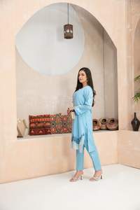 Alta calidad Shalwar Kameez para mujeres estilo indio y pakistaní readymade Shalwar Kameez para damas diseñador vestido transpirable - Product Image 2