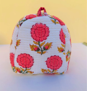 Eco-Friendly <b>Quilted</b> Cotton Zipper Portable for <b>Bag</b> Set 3 Floral Block Print Travel <b>Makeup</b> Pouches Handmade Cosmetic - Product Image 4