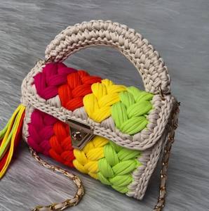 Fournisseurs en gros d'Inde de sacs à main d'été fourre-tout faits main écologiques au crochet - Product Image 1