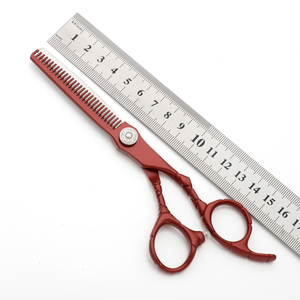 Ensemble de ciseaux de coiffure professionnels pour salon, manche en acier inoxydable, lame tranchante, ciseaux à effiler pour barbier, ciseaux de coiffure - Product Image 5