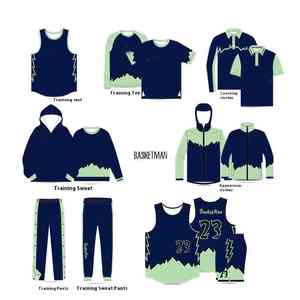 Uniforme de basket-ball personnalisé pour adultes en 100% tissu en polyester prix de gros ensembles de maillots de basket-ball imprimés en gros - Product Image 2