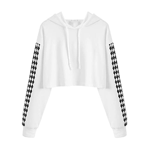 Sweat à capuche surdimensionné avec logo imprimé bouffant brodé sur mesure pour femmes - Product Image 2