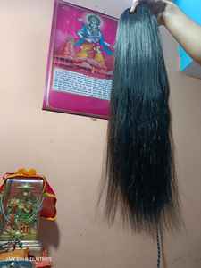 Perruque de Cheveux Humains Bruts de Temple Indien Authentique Droite Simple Dessiné Extensions Remy Non Transformés Bundle de Cheveux Vierges Indiens en Gros - Product Image 4