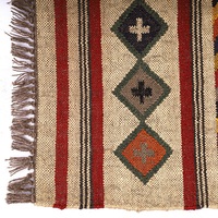 Hand gewebte natürliche Jute Kelim Teppiche Böhmisches türkisches Design Wolle Jute Teppiche Home Decorative Custom Size Indien Zimmertür Dekoration