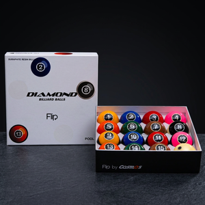 Billes de billard Diamond - Ensemble TV Pool Flip 57,15 mm |   Édition Match TV |   Fabriqué en Corée |   Résine phénolique - Product Image 1
