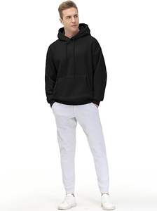 เสื้อฮู้ดผู้ชายผ้าฟลีซทรงหลวมมีกระเป๋า - Product Image 3