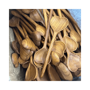 Cuillères en bois écologiques 100% en bois naturel fabriquées à la main, parfaites pour la cuisine, les restaurants et la décoration intérieure de 99GD - Product Image 2