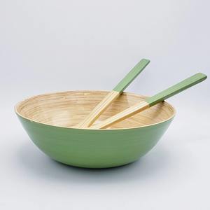 Grand bol en bambou peu profond Vaisselle naturelle Décoration de présentation de repas attrayante Produits vietnamiens en gros écologiques - Product Image 5