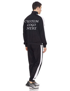 Vente en gros Ensemble de joggings pour homme Survêtement décontracté à manches longues et fermeture éclair complète Survêtement 2 pièces Vêtements de sport et de gymnastique pour hommes - Product Image 2