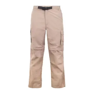 Customized Wholesale Men Functional Side Cargo Zippers Pockets Hook & Loop Closure Jogging Cargo Trousers For Workwear
