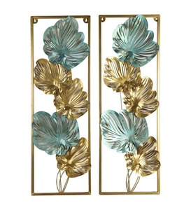 Panel de Arte de pared de Metal de hierro hecho a mano doble para decoración del hogar Decoración colgante de pared al aire libre - Product Image 1