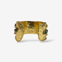 Bracelet large ajustable en laiton pur 100% fait main, motif floral, personnalisable en taille et forme, par MS Handicraft