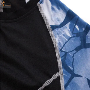 Pakistán fabricante último diseño MMA Rash Guard Spandex poliéster hombres MMA Rash Guard para adultos - Product Image 5