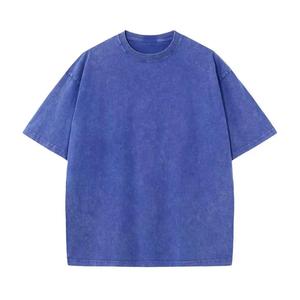 Acid Wash Oversized T Shirt 100% Cotton Vintage Washed Tee Blank Streetwear O Neck Short Sleeve for Men Acid Washed Shirts - Product Image 3
