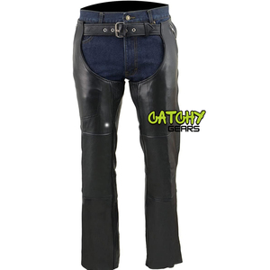 Demi-chaps en cuir pleine fleur pour les sports de travail et l'équitation/vélo Style occidental en plusieurs couleurs - Product Image 5