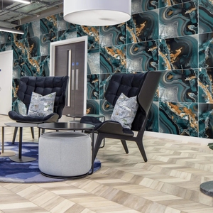 ผู้ผลิตชาวอินเดียจัดหากระเบื้องปูพื้นพอร์ซเลนทันสมัยขนาด 60x60 ซม. พร้อมผิวสัมผัสลายหินอ่อนอิตาลี คุณภาพดีที่สุดสำหรับห้องน้ำ - Product Image 1