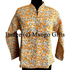 Chaqueta Acolchada Reversible Ligera para Mujer, de Algodón, con Estampado Floral, Ropa de Moda - Product Image 5