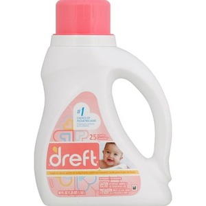 Détergent à lessive pour bébés nouveau-nés Dreft Stage 1, 96 lavages, 150 fl oz - Product Image 1