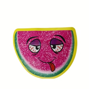 Custom Printed Reusable Zipper Bag 3.5g Mylar Bag Plastic Die Cut Packaging With Child Proof Zipper
