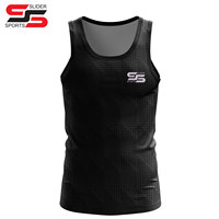 Camiseta sin mangas de maratón ligera para correr personalizada, camiseta sin mangas para hombres y mujeres, estampado de poliéster 100%
