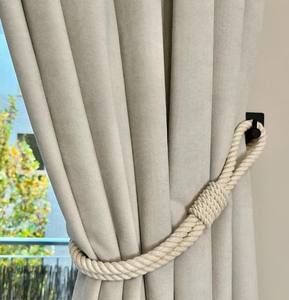 Abrazadera para Cortina de Cuerda de Algodón Hecha a Mano: Adorno Náutico para Ventana - Product Image 3