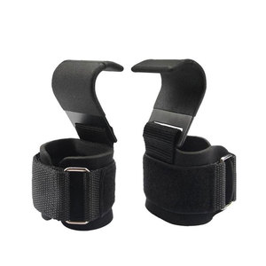 Gym Workout Heavy Duty Lifting Muñequera-Correas Grips-Protección deportiva Deadlift-Levantamiento de pesas Ganchos de levantamiento de pesas - Product Image 1