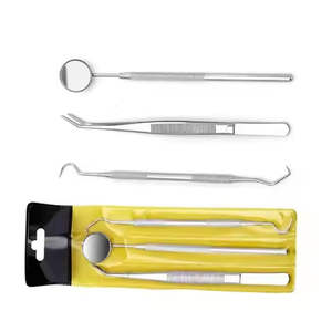 Set de Exploración Dental Astrin, Espejo, Sonda, Pinzas, Kit de Cuidado Bucal Manual para Dentistas y Estudiantes de Odontología, Acero de Grado Médico - Product Image 3