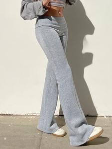 Casual Sexy básico sólido Flare pantalones Y2K Slim de cintura baja Boot Cut pantalones mujeres 2025 otoño primavera moda Streetwear señora - Product Image 5