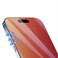 Protecteur d'écran de miroir de confidentialité HD clair à prix d'usine 8D Film céramique en métal bleu doré coloré pour téléphones mobiles Samsung S23