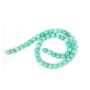 Cuentas Sueltas Redondas de Amazonita Natural de 8mm, 45-50 Piezas, Cristal Cargado con Reiki para la Fabricación de Joyas y Equilibrio - Product Image 1