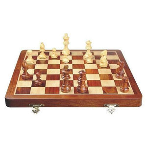 Vente d'usine jeu d'échecs de grande taille et taille personnalisée jeu de jardin pièces d'échecs magnétiques en métal pour enfants et adultes - Product Image 4