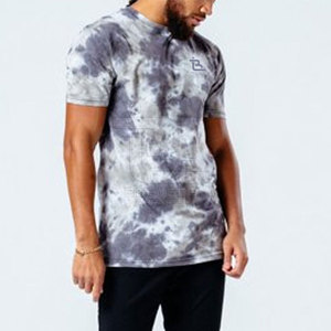 เสื้อยืดผู้ชายเสื้อลายกรดซักออกแบบโลโก้ของคุณเองเสื้อผ้าลำลองดีไซน์ล่าสุด - Product Image 2