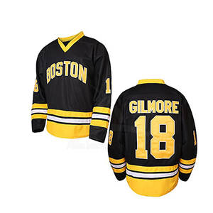 Maillot de hockey sur glace pour hommes en gros, en stock, personnalisable, 100 % polyester, séchage rapide et respirant, service OEM, haute qualité - Product Image 1