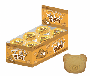 Biscuits coréens en gros en forme d'ours, croustillants au beurre, 17g, saveur miel, biscuits premium à motifs gaufrés, en boîte - Product Image 4