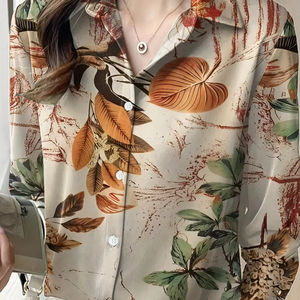 100% Organic Cotton Wholesale Shirt New Stylish Long Sleeves Breathable Women's Shirts Custom Casual High Quality Shirts - Product Image 3