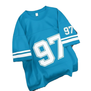 T-shirt unisexe surdimensionné, streetwear personnalisé, coupe classique, écologique, respirant, séchage rapide, impression numérique, OEM, 100% coton, col rond - Product Image 1